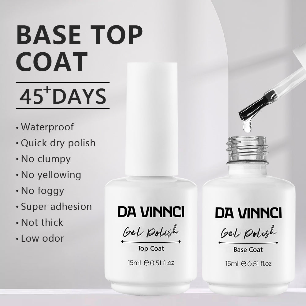 DA VINNCI Gel Base Coat and Top coat, 2pcs