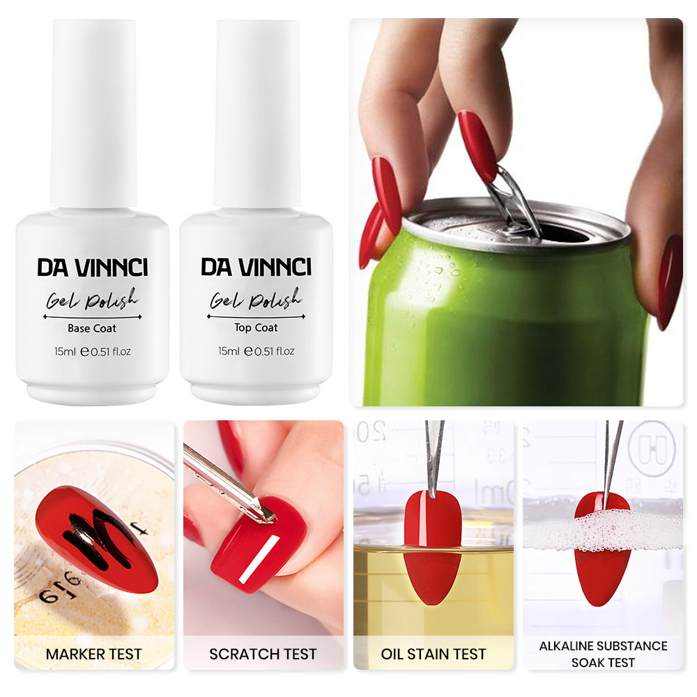 DA VINNCI Gel Base Coat and Top coat, 2pcs